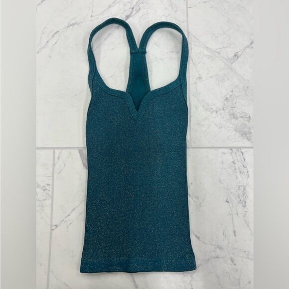 Free People Happiness Runs Lurex Sweetheart Crop Tank - Picture 3 of 3